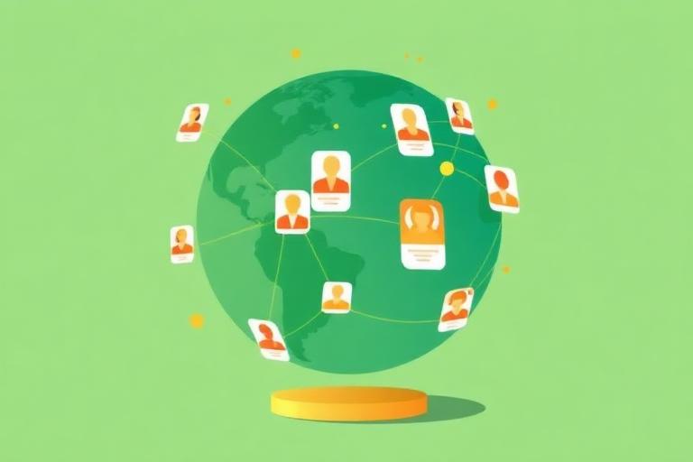 Online presence illustration